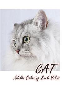 Cat: Adults Coloring Book Vol.3: An Adult Coloring Book of Cats in a Variety of Styles