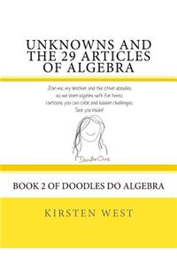 Unknowns and the 29 Articles of Algebra