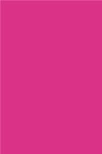 Journal Deep Cerise Pink Color Simple Plain Pink