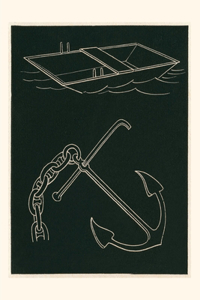 Vintage Journal Rowboat and Anchor