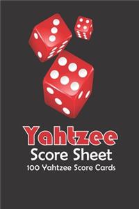 Yahtzee Score Sheets