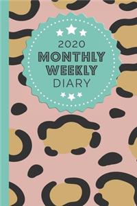 2020 Monthly Weekly Diary
