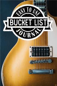 Easy to Use Bucket List Journal