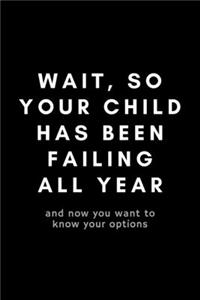 Wait, So Your Child Has Been Failing All Year