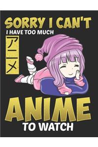 Sorry I Cant I Have Too Much Anime to Watch