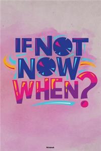 If not now when? Notebook