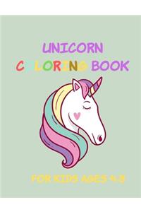 Unicorn Coloring Book for Kids Ages 4-8