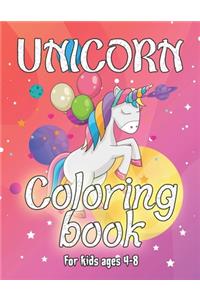 Unicorn Coloring Book for Kids Ages 4-8