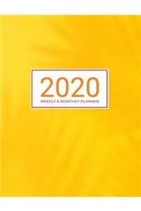 2020 Planner Weekly & Monthly 8.5x11 Inch