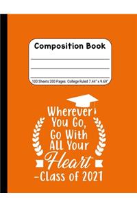 Wherever You Go, Go With All Your Heart - Class of 2021