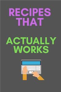 RECIPES That Actually Works