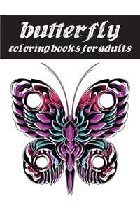 Butterfly coloring book for adults