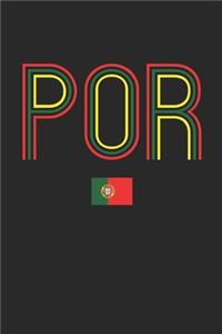 Vintage Portugal Notebook - Portugal Diary - Retro Portuguese Flag Journal - Portugal Gifts