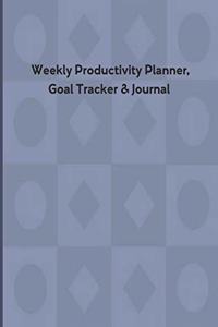Weekly Productivity Planner, Goal Tracker & Journal