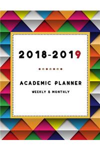 2018-2019 Academic Planner Weekly And Monthly