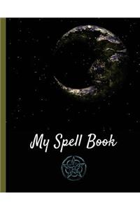 Crescent Moon Large Blank Spell Book