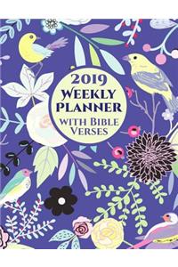 2019 Weekly Planner with Bible Verses on Each Page