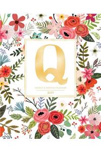 Weekly & Monthly Planner 2019