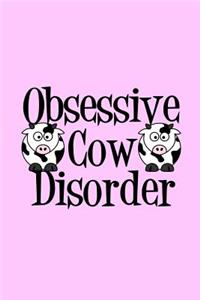 Cute Obsessive Cow Disorder Journal