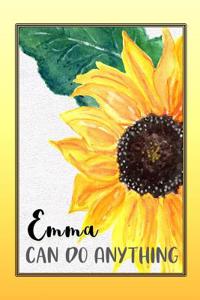 Emma Can Do Anything: Personalized Success Affirmation Journal for Women