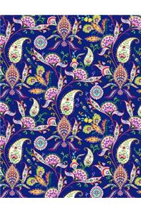 My Big Fat Bullet Journal Paisley Pattern on Navy