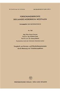 Vergleich Von Korona- Und Hitzdrahtanemometer Durch Messung Von Turbulenzspektren