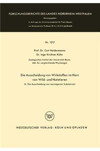 Die Ausscheidung von Wirkstoffen im Harn von Wild- und Nutztieren