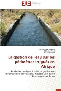 Gestion de l'Eau Sur Les Périmètres Irrigués En Afrique