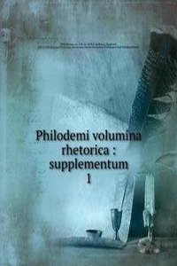 Philodemi volumina rhetorica