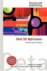 Olof (II) BJ Rnsson