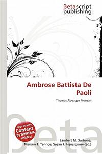 Ambrose Battista de Paoli