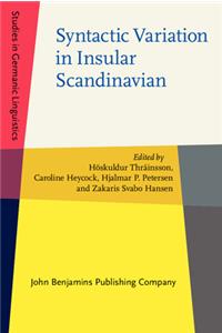 Syntactic Variation in Insular Scandinavian