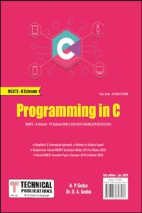 PROGRAMMING IN C MSBTE - K Scheme - FY DIPLOMA (SEM II - CE/CSE/IT/AI&ML/ECE/E&TC/ELEX - 312303/312009)