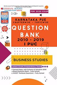 Oswaal Karnataka PUE Solved Papers I PUC Business Studies Book Chapterwise & Topicwise (For March 2020 Exam)