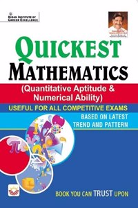 Text Book of Quickest Mathematics (Quantitative Aptitude and Numerical Ability) (English Medium) (3997)