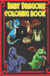 Baby Dragons Coloring Book