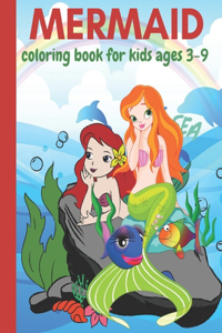 Mermaid Coloring Book for Kids Ages 3-9