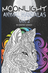 Moonlight animal mandalas Vol.2