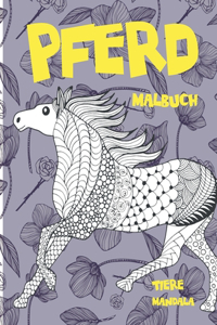 Malbuch - Mandala - Tiere - Pferd