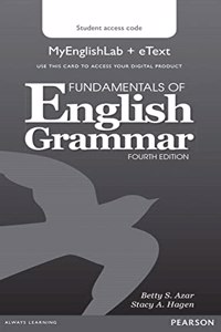 Fundamentals of English Grammar Mylab English and Etext Access Code Card