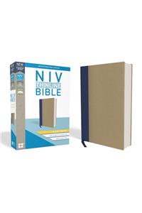 NIV, Thinline Bible, Giant Print, Cloth Over Board, Blue/Tan, Red Letter Edition