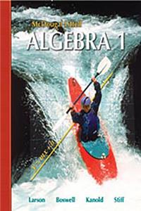 Holt McDougal Larson Algebra 1: Transparency Book Chapter 1 Algebra 1