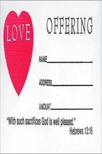 Love Offering Bill Envelope 100pk