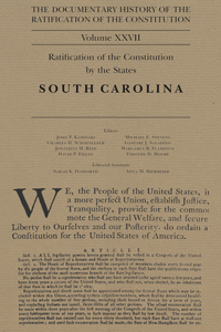 The Documentary History of the Ratification of the Constitution, Volume 27