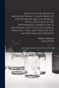 Sketch of the Mode of Manufacturing Gunpowder at the Ishapore Mills in Bengal. With a Record of the Experiments Carried on to Ascertain the Value of Charge, Windage, Vent and Weight, Etc. in Mortars and Muskets; Also Reports of the Various Proofs O