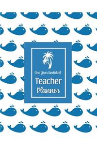 One Year Undated Teacher Planner
