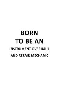 Born To Be An Instrument Overhaul And Repair Mechanic