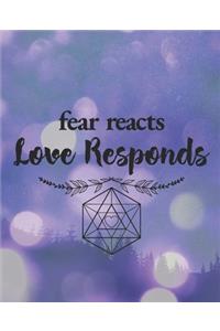 Fear Reacts, Love Responds