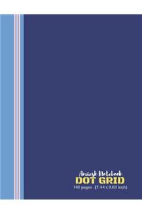 Amiesk Notebook - Dot Grid Notebook - 140 pages (7.44 x 9.69 inch)