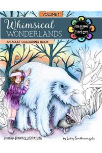 Whimsical Wonderlands Adult Colouring Book